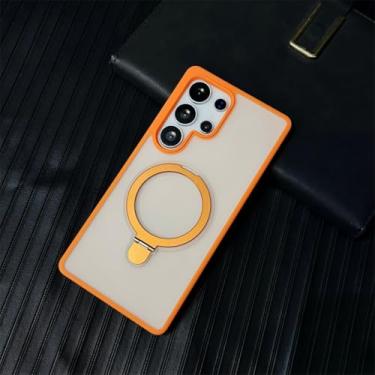 Imagem de HJZSZX Capa protetora para Galaxy S23 FE com suporte magnético e anel protetor (para Galaxy S23 FE/5)