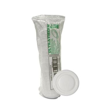 Imagem de Tampa para Potes de isopor 200/300ml Ultratherm com 400 unidades - ULT