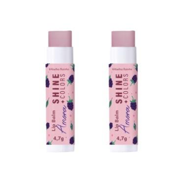 Imagem de Kit c/ 2 Lip Balm Amora Shine Colors FPS15 4,7G (2773kit)