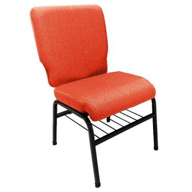 Imagem de 01 Cadeira para Igrejas c/ Porta Biblía e Porta Cálice Vermelho