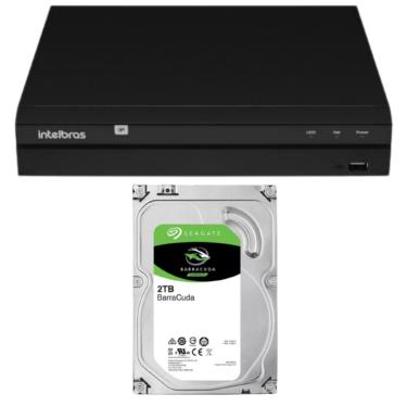 Imagem de NVD 1404 04 canais IP INTELBRAS C/HD 2TB