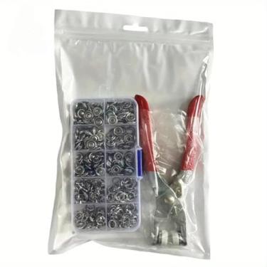 Imagem de 1 conjunto de kit de perfurador de ilhós, alicate de orifício de couro, ferramenta de costura, pulseira de relógio, acessórios de artesanato de couro (A)