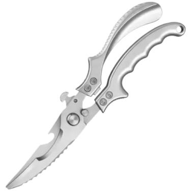 Imagem de Tesoura Cozinha Aço Inoxidável Profissional Corte Frango Lâmina Afiado (Tesoura 560-2)