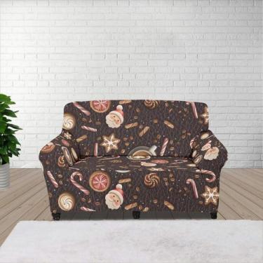 Imagem de Capa de sofá FKELYI, protetor de móveis lavável de Natal