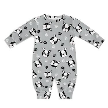 Imagem de Roupas de macacão AuHomea Cute Boston Terrier para bebês de 0 a 3 milh