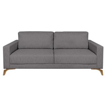 Imagem de Sofá 3 Lugares Henry Veludo Cinza 230 cm - Keva