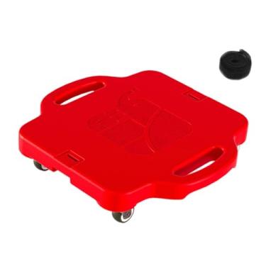 Imagem de Aymzbd Equipamento de Playground com Prancha Esportiva, Rodas Universais, Alças E Assento – Ideal para Parques Infantis E Uso Doméstico, Vermelho