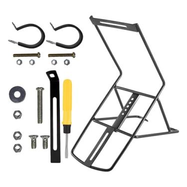 Imagem de Baoblaze Bagageiro dianteiro para bicicleta, suporte para bagagem, acessórios de suporte, porta-objetos para viagens e ciclismo, aÇo