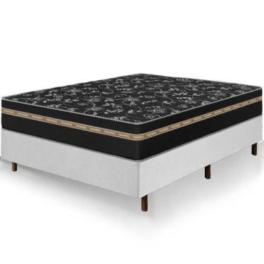Imagem de Cama Box Casal Colchão Ortho Suport Espuma D33 Ortopédico Pillow Papar