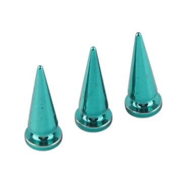 Imagem de Haofy Conjunto de Rebite de Tecido, Rebite de Bala de Cobre Durável, Conjunto de Metal para Bolsa Artesanal de Couro DIY, Não é Fácil de Oxidar, Ferragens de Fixação para Bolsas de Couro, 10 (10*26mm azul colorido)