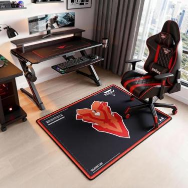 Imagem de Tapete antiderrapante para cadeira Neon Genesis Evangelion EVA-02 Armor Inspired Design 99 cm × 119 cm