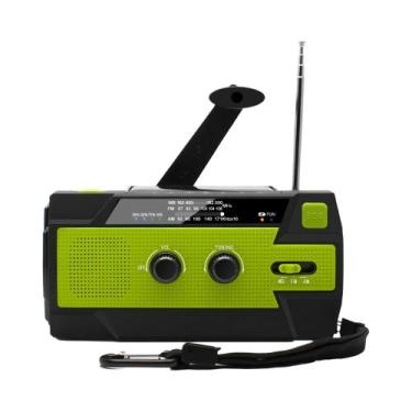 Imagem de Rádio Portátil Solar De Sobrevivência Com Manivela AM/FM, Carregador U