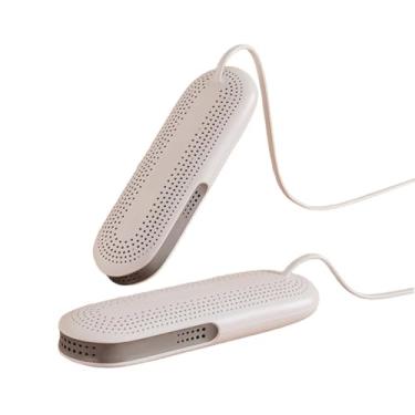 Imagem de MotiveTech Secador de sapatos e botas, secador interno pequeno, máquina de secagem para botas de esqui de inverno infantis e luvas de boxe, Branco Cinza