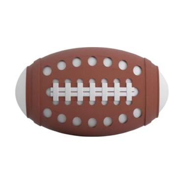 Imagem de Aymzbd Bola de Futebol de Piscina 8,8cm Brinquedo Esportivo Macio Mini Bola de Futebol para Crianças para Jogos ao Ar Livre e em Ambientes Fechados, Marrom Escuro