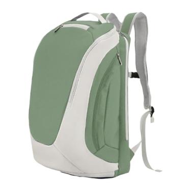 Imagem de rockible Mochila de badminton, bolsa de pickleball, mochila de tênis, bolsa de badminton para raquete de tênis, Verde Branco