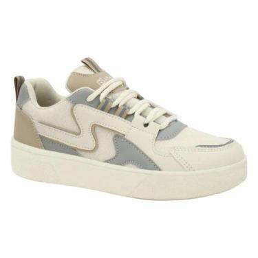 Imagem de Tênis Ramarim Flatform Casual Feminino Estilo, leveza e conforto, Gelo