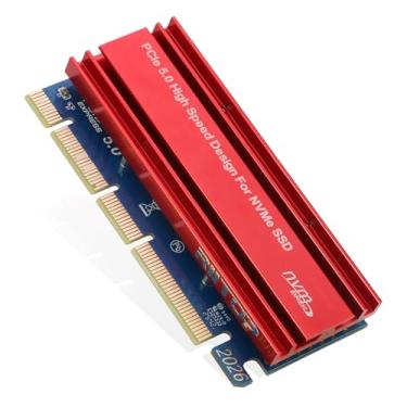 Imagem de Adaptador NVMe PCIe, cartão RIITOP M.2 NVMe para PCI-e 5.0 x4/x8/x16 com dissipador de calor para SSD M.2 (M Key) 2280/2260/2242/2230 [Atualizado]