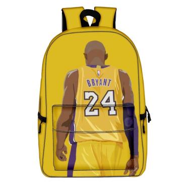 Imagem de Mochila escolar infantil Kobes Bryantss 3D Oxford 31x15x43cm