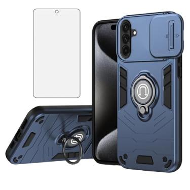 Imagem de Asuwish Capa de telefone para Samsung Galaxy A36 5G com protetor de tela de vidro temperado capa para câmera fina suporte magnético robusto suporte de celular híbrido resistente A 36 36A LTE SM-A366U