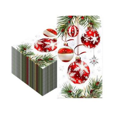 Imagem de Guardanapos De Natal Descartáveis 20 40 60pcs Papel Para Jantar Servie