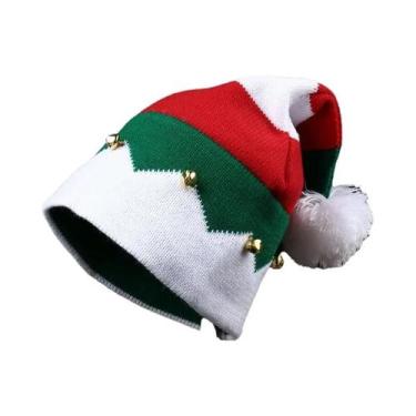 Imagem de Gorro De Tricô Quente Com Design Decorativo De Natal, Proteção Casual 