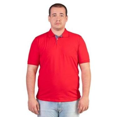 Imagem de Camisa Polo Manga Curta Masculina 007001001 Slim Ogochi Vermelha-Masculino