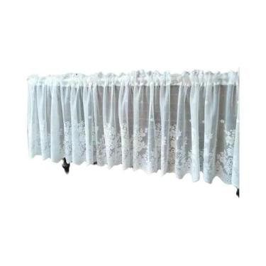 Imagem de Cortinas europeias de renda branca - NONE, L100cmXH 45cm 1 unidade, Br