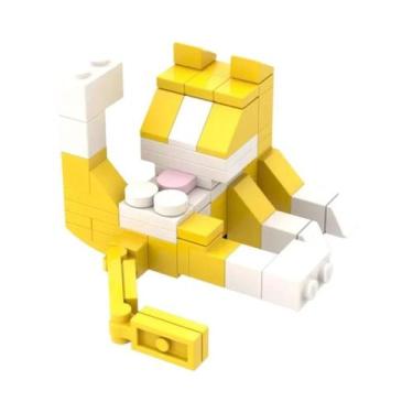 Imagem de Figuras De Gato Fofas 62 Peças Blocos De Construção MOC DIY Brinquedos