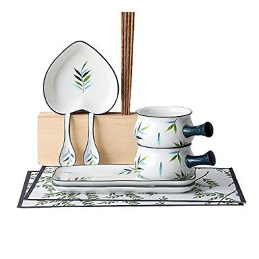 Imagem de Conjunto de pratos de café da manhã e utensílios de mesa pratos criativos cozinha doméstica (cor: G) (P)