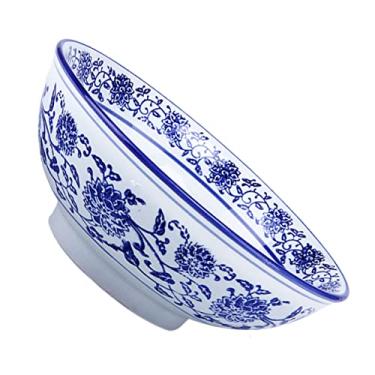 Imagem de 1 tigela de cerâmica tigelas de salada de porcelana tigelas de cereais tigela de macarrão chinês decoração de flores tigela antiga tigela de sorvete tigela de ramen chinês tigela de arroz cerâmica