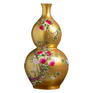 Imagem de Vaso para decoração de vaso de cerâmica grande clássico para decoração de flores secas, arte, casa, casa, casa, sala de estar, hotel, quarto, escritório, decoração de casa