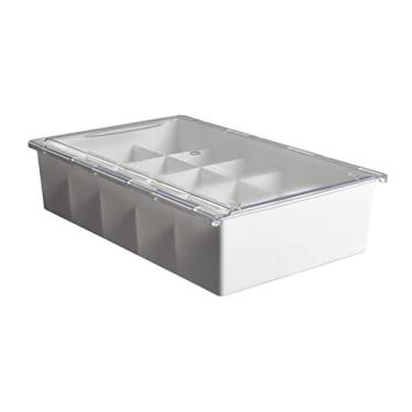 Imagem de Gaveta Sob a Mesa Autoadesiva Escondida Bandeja com 15 Gradeiras Organizador de Parede Tampas Armazenamento Meias e Roupa Íntima para Casa Escritório