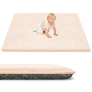 Imagem de ACOMOPACK Tapete de brinquedo de bebê de 3,3 cm de espessura para chão 150 x 180 cm - Tapete grande de espuma viscoelástica repelente à água e antiderrapante para crianças, crianças, tapete de
