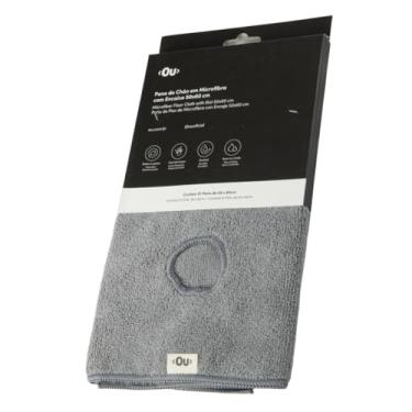 Imagem de Pano de Chão Limpeza Multiuso em Microfibra Panão Grande 50x60 Grosso Alta Absorção Piso Azulejo Vidro Com Encaixe Para Rodo - Linha Flow OU