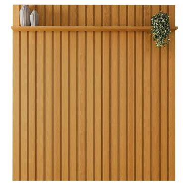 Imagem de Painel Ripado Madeira Quarto 182cm Wise B01 Cinamomo