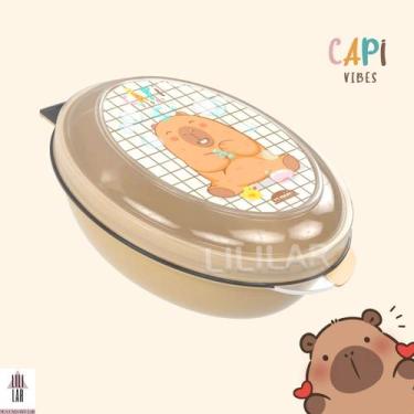 Imagem de Capi Vibes Porta Sabonete Saboneteira de Plastico Plasutil Capivara Fo