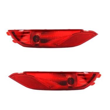 Imagem de FLJOYOEU Luz refletora de para-choque traseiro, parada de freio, luz traseira, lâmpada de aviso de neblina, acessórios para carro, compatível com Hyundai Tucson TL 2015 2016 2017 2018 (1 esquerda e 1
