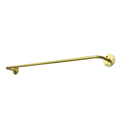 Imagem de SGeneE Trilho de roupas montado na parede, bagageiro suspenso, rack de secagem de tubos industriais, rack de armário, rack de guarda-roupa, B (100 × 10 cm)