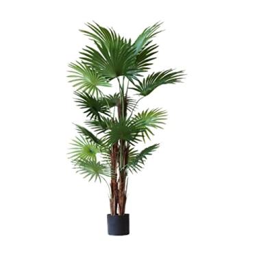 Imagem de SLGGPJBU Plantas falsas, planta artificial, árvore artificial, sala de estar, quarto, decoração em vaso, planta de simulação, bonsai, planta artificial, plantas artificiais, interior externo, 170 cm