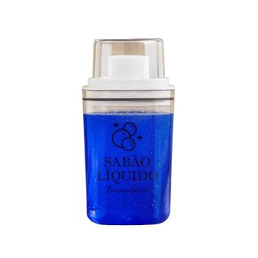 Imagem de Dispenser Organizador de Lavanderia em Acrílico para Amaciante, Sabão Líquido e em Pó, Tira Manchas (P - Sabão Líquido)