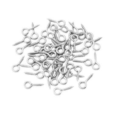 Imagem de Mini Ganchos De Olho Em Aço Inoxidável 20-50pcs Com Rosca Para Fazer J