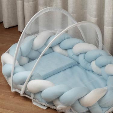 Imagem de Kit Ninho Redutor de Berço 150 Fios Baby Joy Fábula