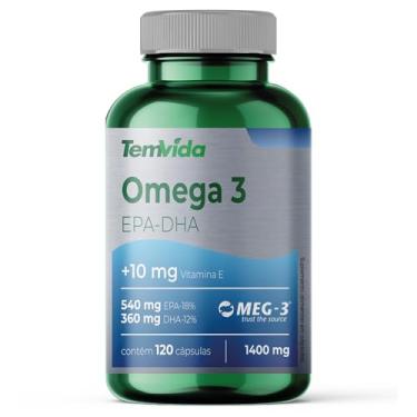 Imagem de Omega 3 - EPA | DHA + Vitamina E - 1400 mg - Certificados MEG 3 - Livre de metais pesados - 120 cápsulas - Tem Vida