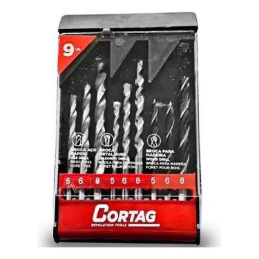 Imagem de Jogo De Brocas Combinado Com 09 Peças 60974 Cortag - Meu Conforto LL