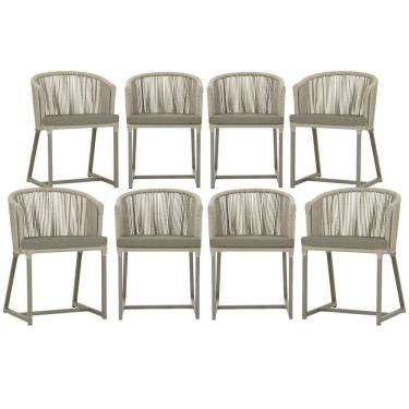 Imagem de 8 Cadeiras De Jantar área Noronha Fendi E8 Trama Original Rami