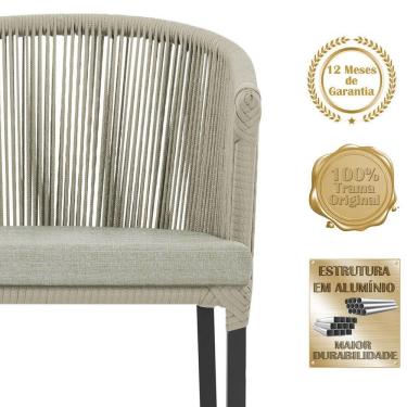 Imagem de 8 Cadeiras De Jantar área Noronha Preta E3 Trama Original Rami