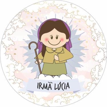 Imagem de Painel de Tecido Sublimado Redondo Santinhos Católicos  Pastorinhos Sa