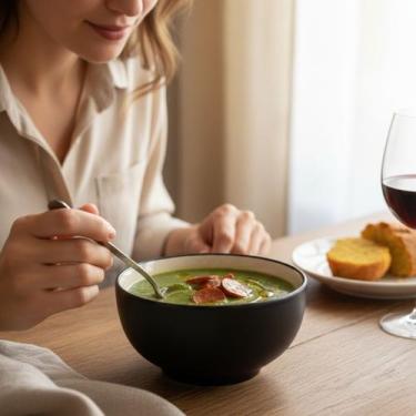 Imagem de Kit Conjunto 4 Bowls 500ml Cumbuca Cerâmica Refratária Sopas Caldos Re