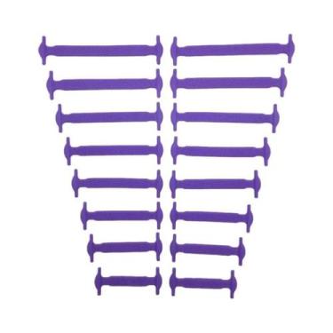 Imagem de Cadarços Elásticos De Silicone Para Crianças, 16 Peças, Sem Amarração,