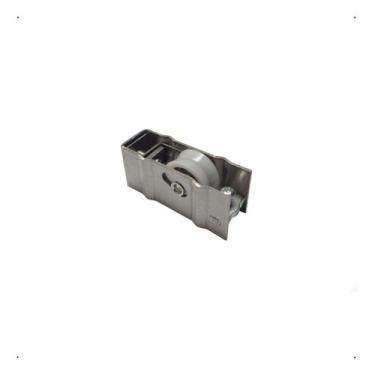 Imagem de Roldana Carrinho Gold Inox Única Trilho V Convencional 100kg - RR Inox